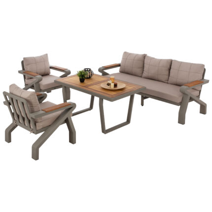 ΣΕΤ ΣΑΛΟΝΙ 4ΤΜΧ ΕΞΩΤΕΡΙΚΟΥ ΧΩΡΟΥ ΑΛΟΥΜΙΝΙΟΥ KAI ΜΑΣΙΦ ΞΥΛΟ ΙΡΟΚΟ FB95885.01