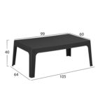 ΣΕΤ ΣΑΛΟΝΙ ΕΞ.ΧΩΡΟΥ 4ΤΜΧ FB921268.02 ΜΑΥΡΟ ΠΟΛΥΠΡΟΠΥΛΕΝΙΟ - Image 4