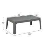 ΣΕΤ ΣΑΛΟΝΙ ΕΞ.ΧΩΡΟΥ 4ΤΜΧ FB921268.05 DARK OLIVE GREEN ΠΟΛΥΠΡΟΠΥΛΕΝΙΟ - Image 4