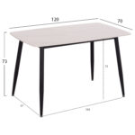 ΣΕΤ ΤΡΑΠΕΖΑΡΙΑΣ 5ΤΜΧ FB921071.03 ΚΕΡΑΜΙΚΟ TOP ΛΕΥΚΟ ΜΑΡΜΑΡΟ--ΒΕΛΟΥΔΟ ΓΚΡΙ - Image 2