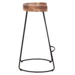 ΣΚΑΜΠΟ BAR FB98363.11 ΜΑΣΙΦ ΞΥΛΟ ΑΚΑΚΙΑΣ-ΜΕΤΑΛΛΟ 50x43x78Υεκ. - Image 4