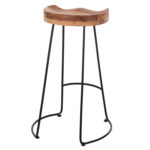 ΣΚΑΜΠΟ BAR FB98363.11 ΜΑΣΙΦ ΞΥΛΟ ΑΚΑΚΙΑΣ-ΜΕΤΑΛΛΟ 50x43x78Υεκ. - Image 5