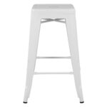 ΣΚΑΜΠΟ ΜΕΣΑΙΟΥ ΥΨΟΥΣ ΜΕΤΑΛΛΙΚΟ FB98573.21 ΣΕ ΛΕΥΚΟ ΜΑΤ 43x43x67Yεκ. - Image 3