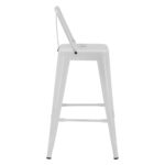 ΣΚΑΜΠΟ ΜΕΣΑΙΟΥ ΥΨΟΥΣ ΜΕΤΑΛΛΙΚΟ ΜΕ ΠΛΑΤΗ ΣΕ ΛΕΥΚΟ ΜΑΤ FB98574.31 42x42x89,5Υ εκ. - Image 4