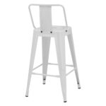 ΣΚΑΜΠΟ ΜΕΣΑΙΟΥ ΥΨΟΥΣ ΜΕΤΑΛΛΙΚΟ ΜΕ ΠΛΑΤΗ ΣΕ ΛΕΥΚΟ ΜΑΤ FB98574.31 42x42x89,5Υ εκ. - Image 5