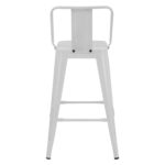 ΣΚΑΜΠΟ ΜΕΣΑΙΟΥ ΥΨΟΥΣ ΜΕΤΑΛΛΙΚΟ ΜΕ ΠΛΑΤΗ ΣΕ ΛΕΥΚΟ ΜΑΤ FB98574.31 42x42x89,5Υ εκ. - Image 6