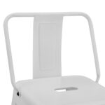 ΣΚΑΜΠΟ ΜΕΣΑΙΟΥ ΥΨΟΥΣ ΜΕΤΑΛΛΙΚΟ ΜΕ ΠΛΑΤΗ ΣΕ ΛΕΥΚΟ ΜΑΤ FB98574.31 42x42x89,5Υ εκ. - Image 7