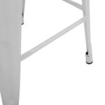 ΣΚΑΜΠΟ ΜΕΣΑΙΟΥ ΥΨΟΥΣ ΜΕΤΑΛΛΙΚΟ ΜΕ ΠΛΑΤΗ ΣΕ ΛΕΥΚΟ ΜΑΤ FB98574.31 42x42x89,5Υ εκ. - Image 10