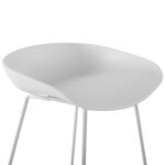 ΣΚΑΜΠΟ ΜΕΤΑΛΛΙΚΟ FB98450.01 ΜΕ ΚΑΘΙΣΜΑ PP ΛΕΥΚΟ 47x47x83 εκ. - Image 7