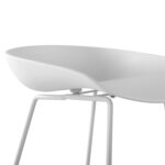 ΣΚΑΜΠΟ ΜΕΤΑΛΛΙΚΟ FB98450.01 ΜΕ ΚΑΘΙΣΜΑ PP ΛΕΥΚΟ 47x47x83 εκ. - Image 8