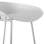 ΣΚΑΜΠΟ ΜΕΤΑΛΛΙΚΟ FB98450.01 ΜΕ ΚΑΘΙΣΜΑ PP ΛΕΥΚΟ 47x47x83 εκ. - Image 10