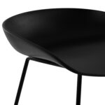 ΣΚΑΜΠΟ ΜΕΤΑΛΛΙΚΟ FB98450.02 ΜΕ ΚΑΘΙΣΜΑ PP ΜΑΥΡΟ 47x47x83 εκ. - Image 9