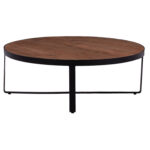 ΤΡΑΠΕΖΙ ΣΑΛΟΝΙΟΥ ΑΠΟ ΜΑΣΙΦ ΞΥΛΟ ΑΚΑΚΙΑΣ FB98461.11 Φ100x36Υ εκ. - Image 3