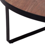 ΤΡΑΠΕΖΙ ΣΑΛΟΝΙΟΥ ΑΠΟ ΜΑΣΙΦ ΞΥΛΟ ΑΚΑΚΙΑΣ FB98461.11 Φ100x36Υ εκ. - Image 5