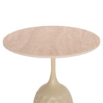 ΤΡΑΠΕΖΙ ΣΑΛΟΝΙΟΥ FB918317.04 ΒΑΣΗ ΣΑΜΠΑΝΙ--ΚΕΡΑΜΙΚΟ TOP TRAVERTINE STONE Φ50 - Image 7