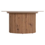 ΤΡΑΠΕΖΙ ΣΑΛΟΝΙΟΥ FB918325 ΚΕΡΑΜΙΚΟ TOP ΟΨΗ ΤΡΑΒΕΡΤΙΝΑΣ-MDF ΒΑΣΗ Φ80x40Υεκ - Image 3