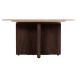 ΤΡΑΠΕΖΙ ΣΑΛΟΝΙΟΥ FB918329 ΚΕΡΑΜΙΚΟ TOP ΟΨΗ ΤΡΑΒΕΡΤΙΝΑΣ-MDF ΒΑΣΗ Φ80x40Υεκ. - Image 3