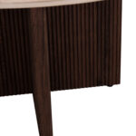 ΤΡΑΠΕΖΙ ΣΑΛΟΝΙΟΥ FB918329 ΚΕΡΑΜΙΚΟ TOP ΟΨΗ ΤΡΑΒΕΡΤΙΝΑΣ-MDF ΒΑΣΗ Φ80x40Υεκ. - Image 7