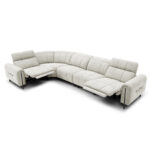 ΓΩΝΙΑΚΟΣ ΚΑΝΑΠΕΣ ΜΕ RECLINE FB93290.02 ΜΠΕΖ ΥΦΑΣΜΑ 293x293x98Υεκ. - Image 7
