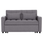 ΚΑΝΑΠΕΣ ΚΡΕΒΑΤΙ 2-ΘΕΣΙΟΣ FB93289.01 ΓΚΡΙ ΥΦΑΣΜΑ 140x100x80Υεκ - Image 4