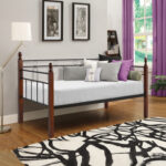 ΚΑΝΑΠΕΣ ΚΡΕΒΑΤΙ ΣΤΡΩΜΑ 90Χ190 εκ ΜΕΤΑΛΛΟ ΚΑΙ ΞΥΛΟ FB9367 - Image 2