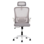 ΚΑΡΕΚΛΑ ΓΡΑΦΕΙΟΥ FB91205.02 ΓΚΡΙ MESH-ΛΕΥΚΟΣ ΣΚΕΛΕΤΟΣ 60x58x110-130Υεκ. - Image 3