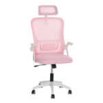 ΚΑΡΕΚΛΑ ΓΡΑΦΕΙΟΥ FB91205.04 ΡΟΖ MESH-ΛΕΥΚΟΣ ΣΚΕΛΕΤΟΣ NYLON 60,5x47x85,5Υεκ.