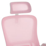 ΚΑΡΕΚΛΑ ΓΡΑΦΕΙΟΥ FB91205.04 ΡΟΖ MESH-ΛΕΥΚΟΣ ΣΚΕΛΕΤΟΣ 60x58x110-130Υεκ. - Image 7