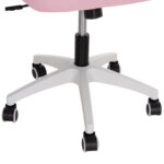 ΚΑΡΕΚΛΑ ΓΡΑΦΕΙΟΥ FB91205.04 ΡΟΖ MESH-ΛΕΥΚΟΣ ΣΚΕΛΕΤΟΣ 60x58x110-130Υεκ. - Image 9