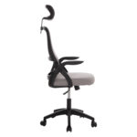 ΚΑΡΕΚΛΑ ΓΡΑΦΕΙΟΥ FB91205.05 ΓΚΡΙ MESH-ΜΑΥΡΟΣ ΣΚΕΛΕΤΟΣ 60x58x110-130Υεκ. - Image 4