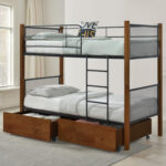 ΚΟΥΚΕΤΑ ΜΕ ΣΥΡΤΑΡΙΑ & ΣΤΡΩΜΑΤΑ RAYVEN FB921336 ΞΥΛΟ ΣΕ ΚΑΡΥΔΙ-ΜΕΤΑΛΛΟ--90X190εκ - Image 2