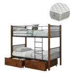 ΚΟΥΚΕΤΑ ΜΕ ΣΥΡΤΑΡΙΑ & ΣΤΡΩΜΑΤΑ RAYVEN FB921336 ΞΥΛΟ ΣΕ ΚΑΡΥΔΙ-ΜΕΤΑΛΛΟ--90X190εκ