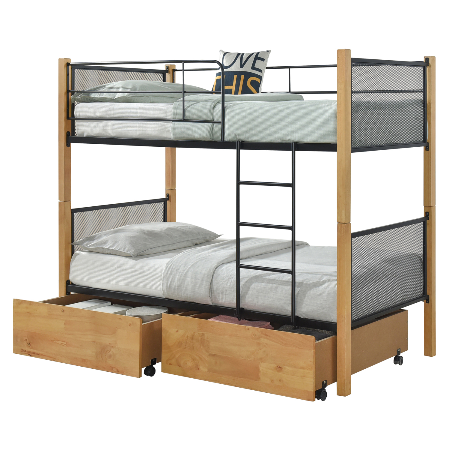 krebati-koyketa-me-syrtaria-fb92111902-x ΚΡΕΒΑΤΙ ΚΟΥΚΕΤΑ ΜΕ ΣΥΡΤΑΡΙΑ FB921119.02 ΞΥΛΟ ΧΡΩΜΑ ΟΞΙΑ-ΜΕΤΑΛΛΟ--ΓΙΑ 90x190εκ - Image 1