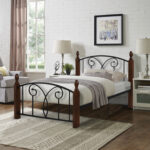 ΚΡΕΒΑΤΙ ΜΟΝΟ & ΣΤΡΩΜΑ FB921331 ΜΕΤΑΛΛΟ & ΞΥΛΟ ΣΕ ΚΑΡΥΔΙ--ΣΤΡΩΜΑ 90x190εκ - Image 2