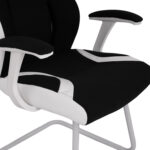 ΠΟΛΥΘΡΟΝΑ ΕΠΙΣΚΕΠΤΗ FB91102.02 ΣΕ ΧΡΩΜΑ ΜΑΥΡΟ ΜΕ ΑΣΠΡΟ 66,5x63x108cm - Image 7