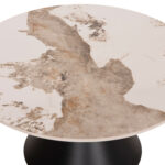 ΣΕΤ 2 ΤΡΑΠΕΖΙΑ ΣΑΛΟΝΙΟΥ FB918305.02 ΜΕΤΑΛΛΟ ΜΑΥΡΟ-SINTERED STONE PANDORA Φ50εκ & Φ70εκ - Image 7