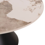 ΣΕΤ 2 ΤΡΑΠΕΖΙΑ ΣΑΛΟΝΙΟΥ FB918305.02 ΜΕΤΑΛΛΟ ΜΑΥΡΟ-SINTERED STONE PANDORA Φ50εκ & Φ70εκ - Image 8