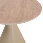 ΣΕΤ 2 ΤΡΑΠΕΖΙΑ ΣΑΛΟΝΙΟΥ FB918305.04 ΜΕΤΑΛΛΟ ΣΑΜΠΑΝΙ-ΚΕΡΑΜΙΚΟ ΣΕ TRAVERTINE Φ50εκ & Φ70εκ - Image 7