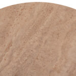 ΣΕΤ 2 ΤΡΑΠΕΖΙΑ ΣΑΛΟΝΙΟΥ FB918305.04 ΜΕΤΑΛΛΟ ΣΑΜΠΑΝΙ-ΚΕΡΑΜΙΚΟ ΣΕ TRAVERTINE Φ50εκ & Φ70εκ - Image 9