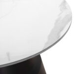 ΣΕΤ 2 ΤΡΑΠΕΖΙΑ ΣΑΛΟΝΙΟΥ FB918306.02 SINTERED STONE TOP- SNOW WHITE ΧΡΩΜΑ Φ50 & Φ70 - Image 6