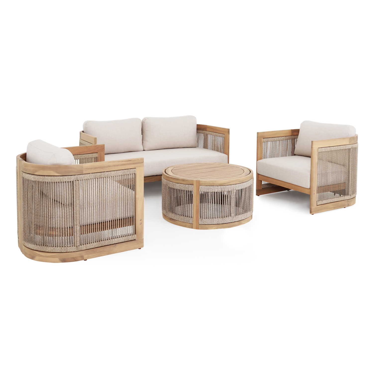 set-saloni-exchoroy-4tmch-fb96264-xylo-a ΣΕΤ ΣΑΛΟΝΙ ΕΞ.ΧΩΡΟΥ 4ΤΜΧ FB96264 ΞΥΛΟ ΑΚΑΚΙΑΣ-ΣΧΟΙΝΙ-ΜΠΕΖ ΥΦΑΣΜΑ - Image 1