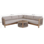 ΣΕΤ ΣΑΛΟΝΙ ΕΞ.ΧΩΡΟΥ ΓΩΝΙΑ FB96249 ΞΥΛΟ ΑΚΑΚΙΑΣ-ΣΧΟΙΝΙ-ΜΠΕΖ ΥΦΑΣΜΑ - Image 3