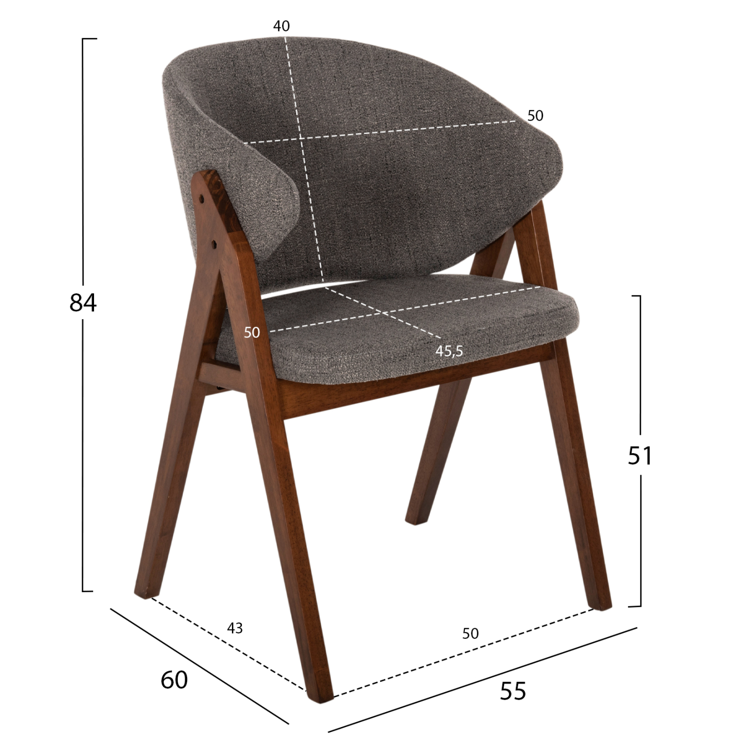 ΣΕΤ ΤΡΑΠΕΖΑΡΙΑΣ 5ΤΜΧ FB921340.02 ΤΡΑΠΕΖΙ ΑΠΟ MDF--ΚΑΡΕΚΛΕΣ ΑΠΟ RUBBERWOOD - Image 3