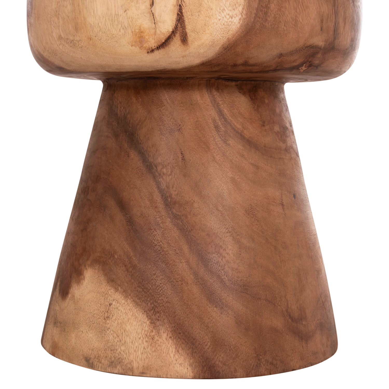 ΣΚΑΜΠΟ-ΤΡΑΠΕΖΑΚΙ ΣΤΡΟΓΓΥΛΟ FB99793.11 ΜΑΣΙΦ ΞΥΛΟ SUAR-ΦΥΣΙΚΟ Φ40x45Υεκ. - Image 6