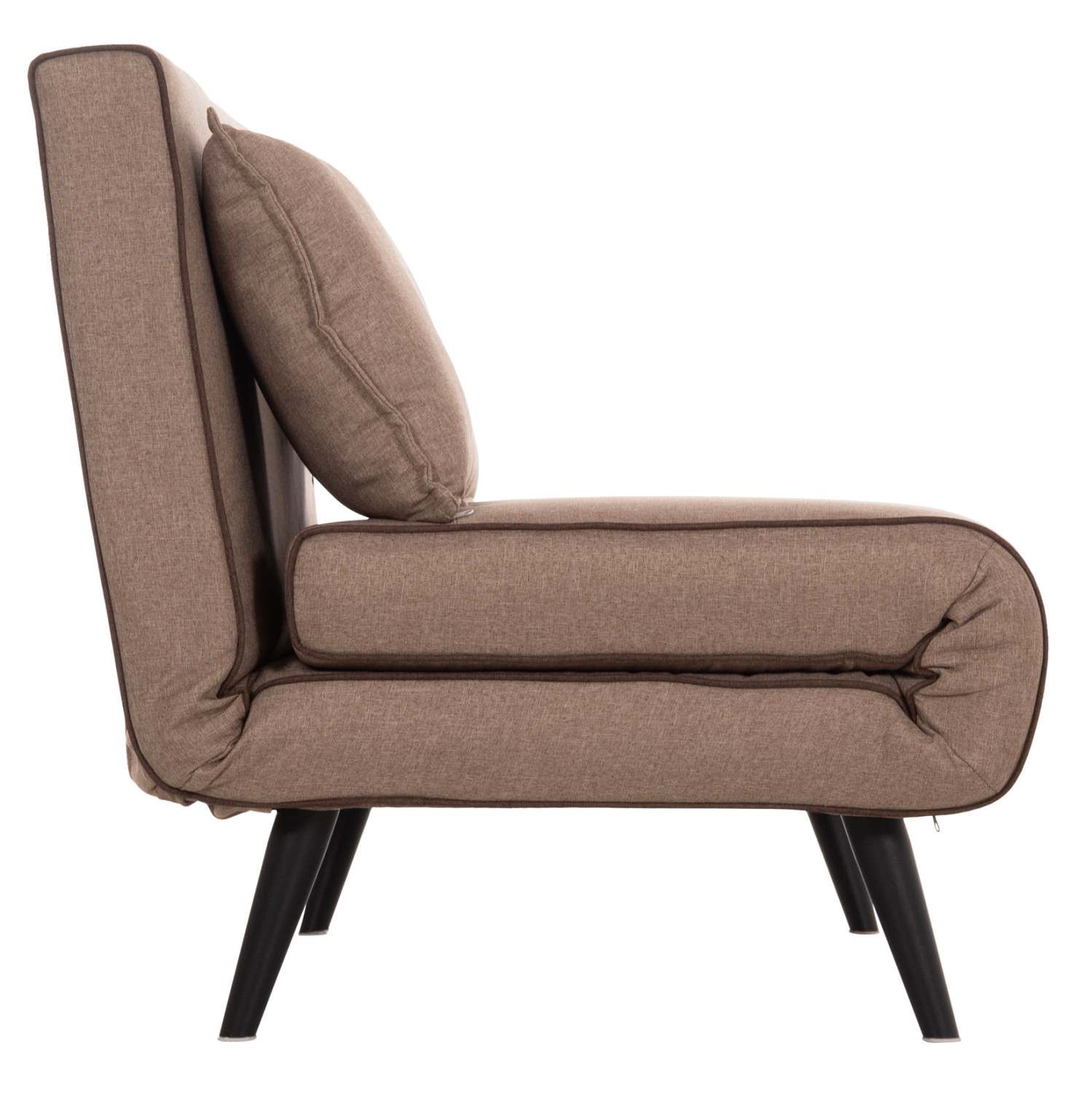 ΚΑΝΑΠΕΣ ΚΡΕΒΑΤΙ 2 ΑΤΟΜΩΝ FB93077.07 ΣΚΟΥΡΟ ΜΠΕΖ ΥΦΑΣΜΑ 143x78x84Yεκ. - Image 5