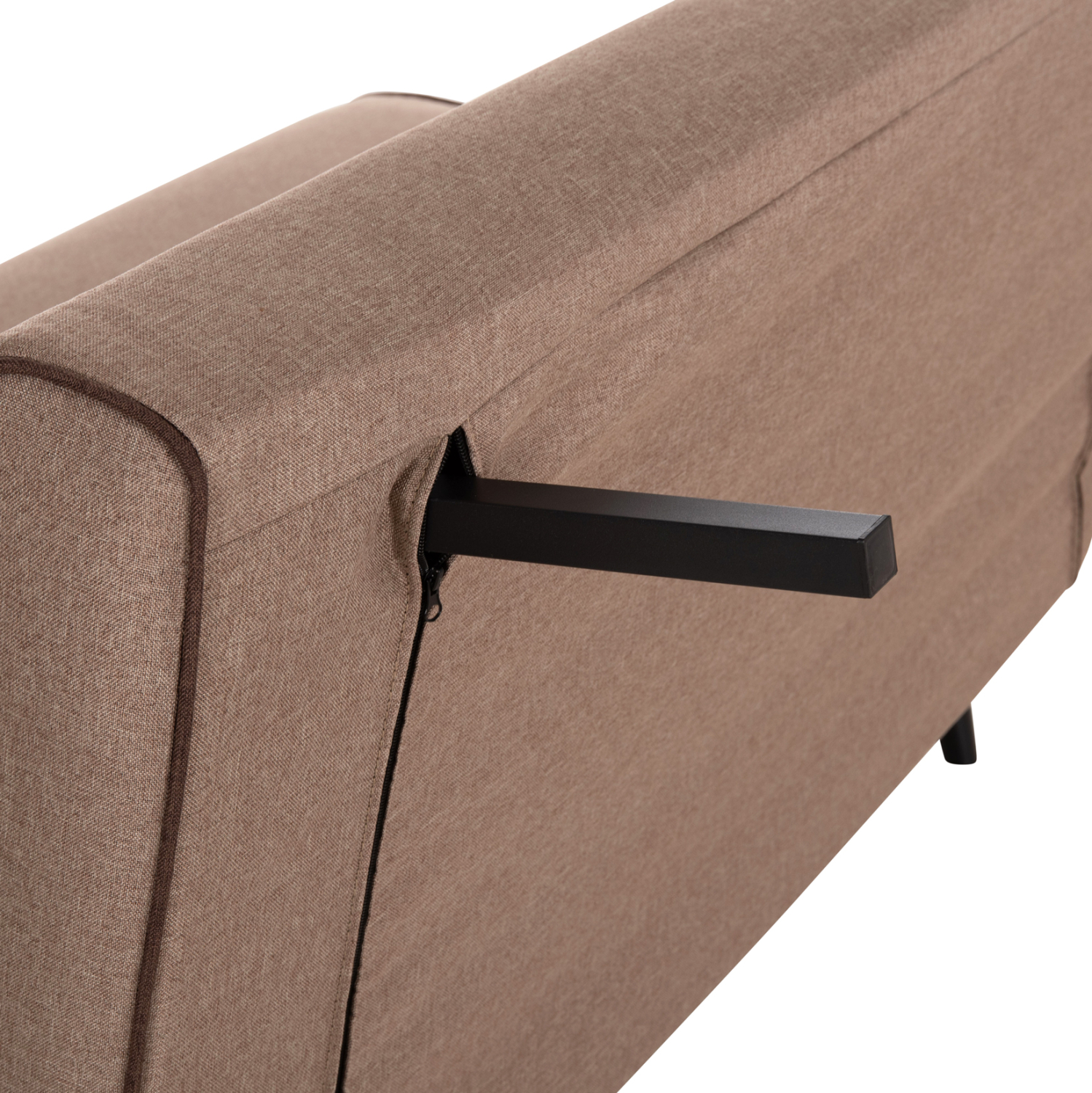 ΚΑΝΑΠΕΣ ΚΡΕΒΑΤΙ 2 ΑΤΟΜΩΝ FB93077.07 ΣΚΟΥΡΟ ΜΠΕΖ ΥΦΑΣΜΑ 143x78x84Yεκ. - Image 10