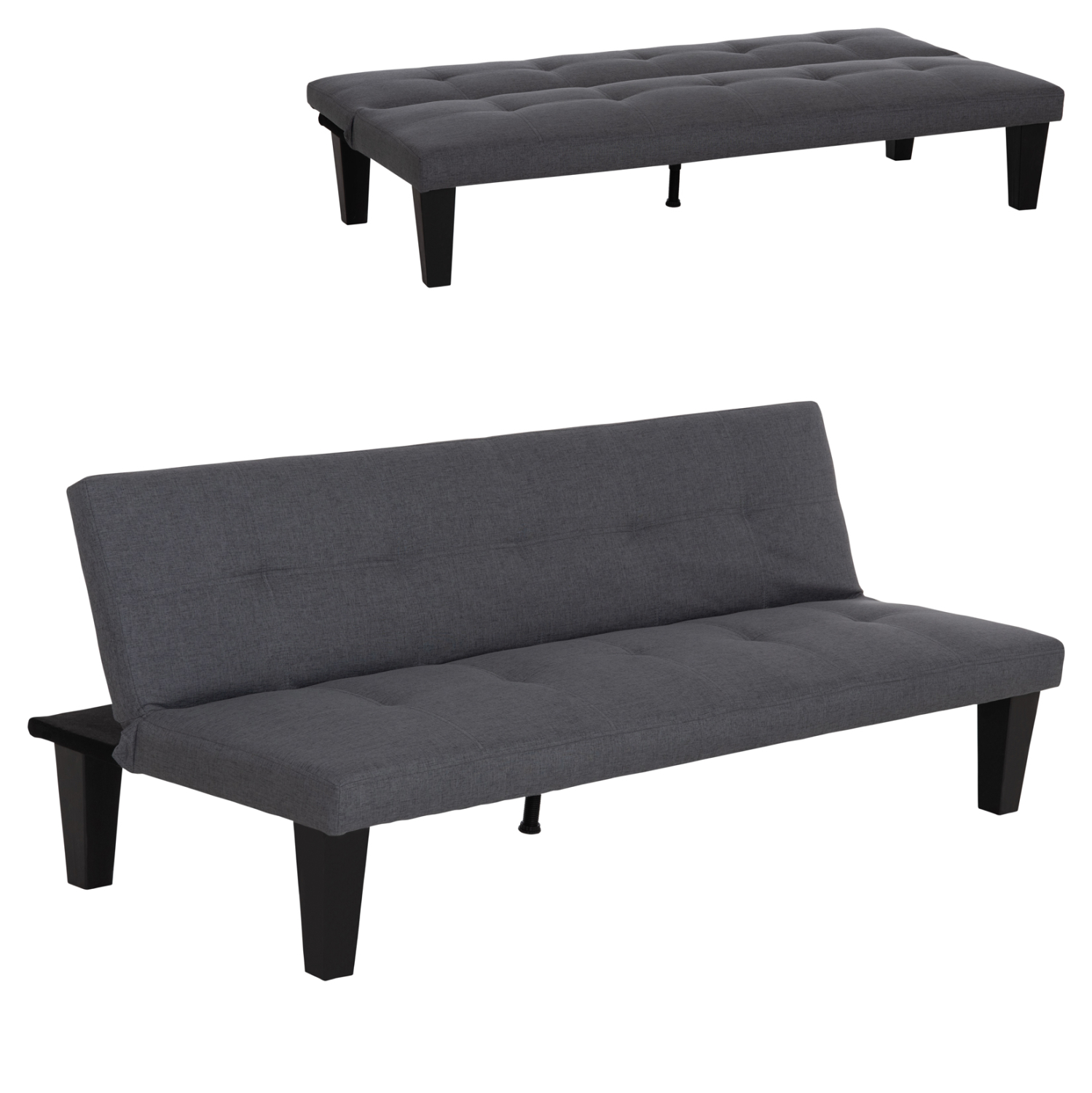 ΚΑΝΑΠΕΣ ΚΡΕΒΑΤΙ 3-ΘΕΣΙΟΣ FB93304.01 ΓΚΡΙ PU ΔΕΡΜΑ 165x75x64Υεκ