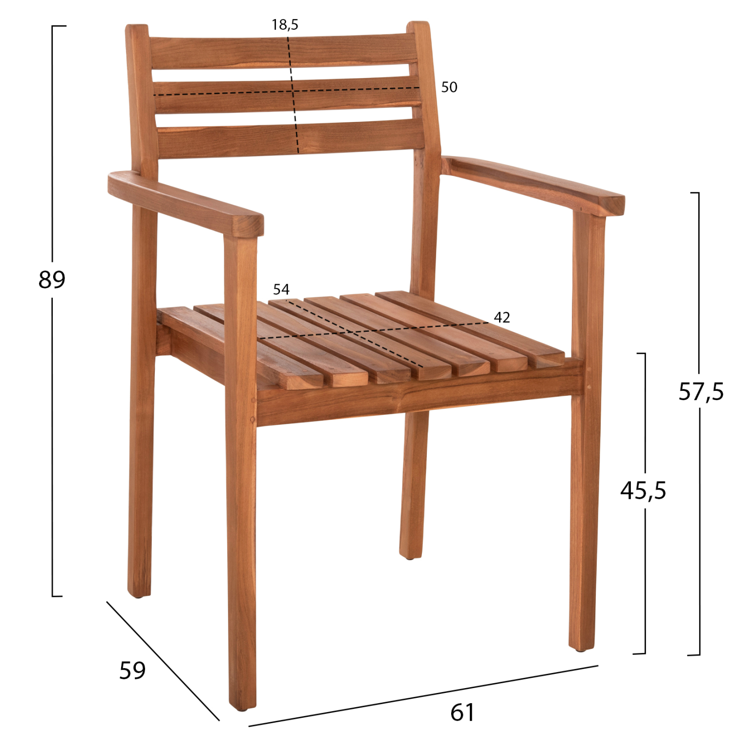 ΠΟΛΥΘΡΟΝΑ ΤΡΑΠΕΖΑΡΙΑΣ FB96329 ΞΥΛΟ ΤΕΑΚ ΣΕ ΦΥΣΙΚΟ 61x59x89Υεκ. - Image 2