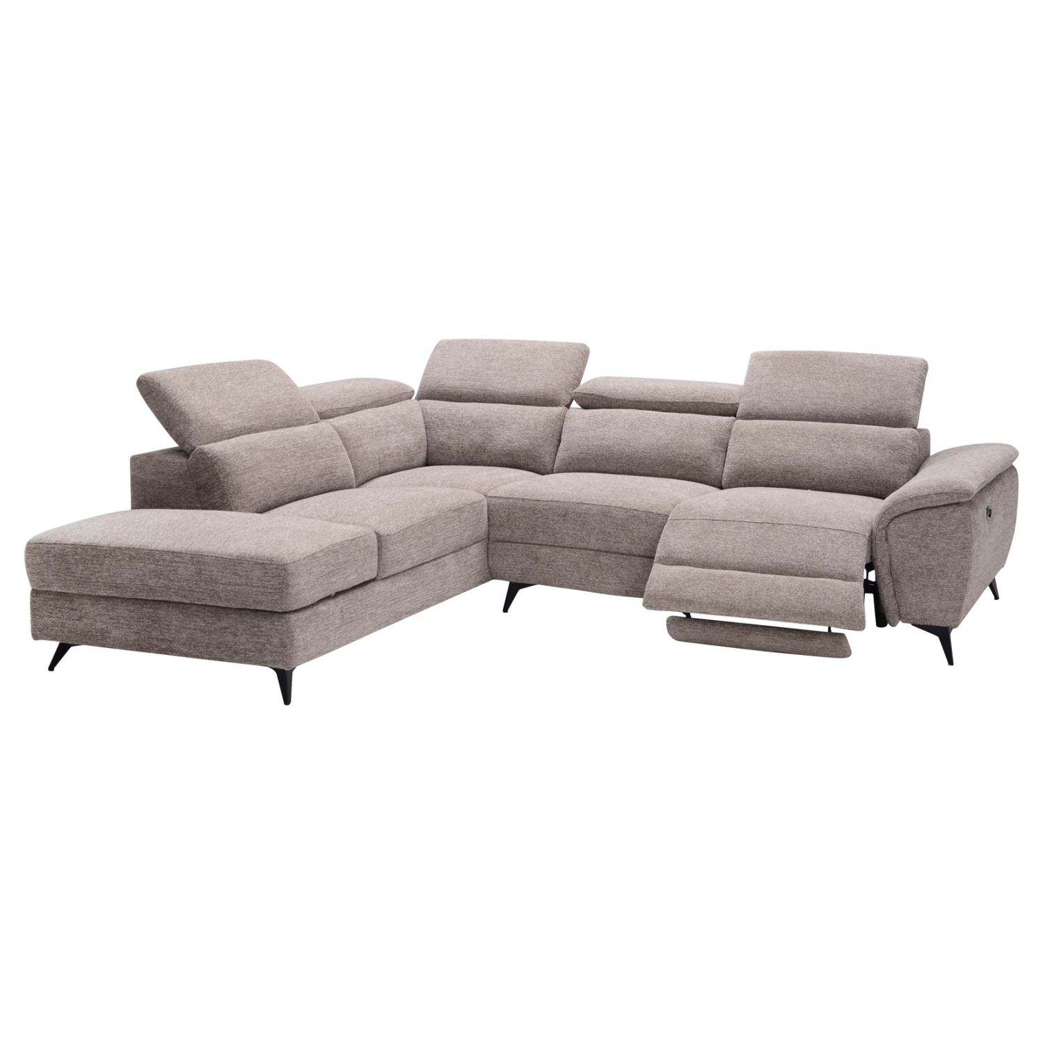 ΚΑΝΑΠΕΣ ΑΡΙΣΤΕΡΗ ΓΩΝΙΑ-ΑΝΑΚΛΙΣΗ & ΑΠΟΘ.ΧΩΡΟΣ FB93339.02L ΜΠΕΖ ΥΦΑΣΜΑ 284x224x76Υεκ