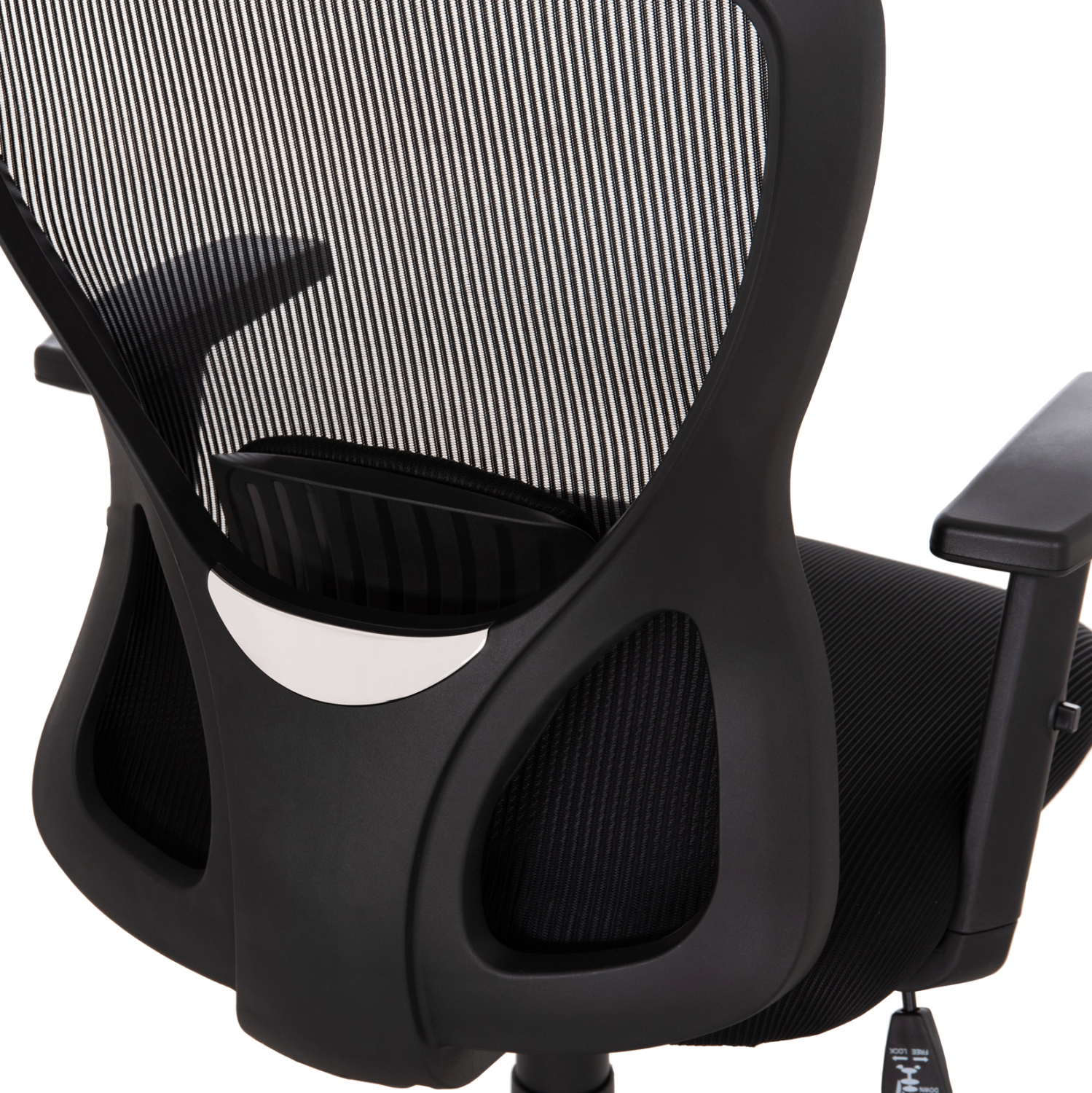 ΚΑΡΕΚΛΑ ΓΡΑΦΕΙΟΥ FB91208.01 ΜΑΥΡΟΣ ΣΚΕΛΕΤΟΣ--ΜΑΥΡΟ MESH 64x64x100-108Υεκ. - Image 10